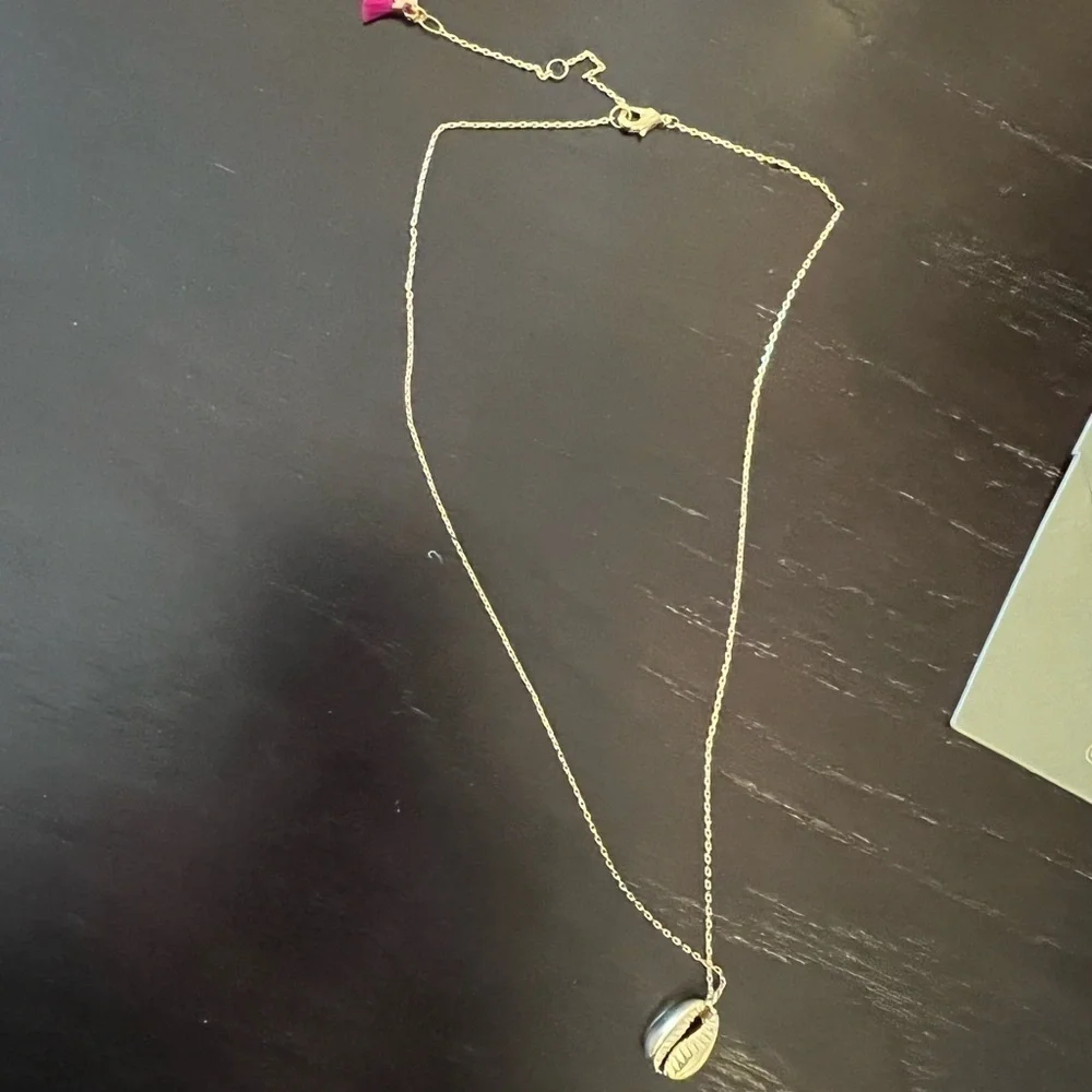 Sashi Gold Tone Shell Necklace